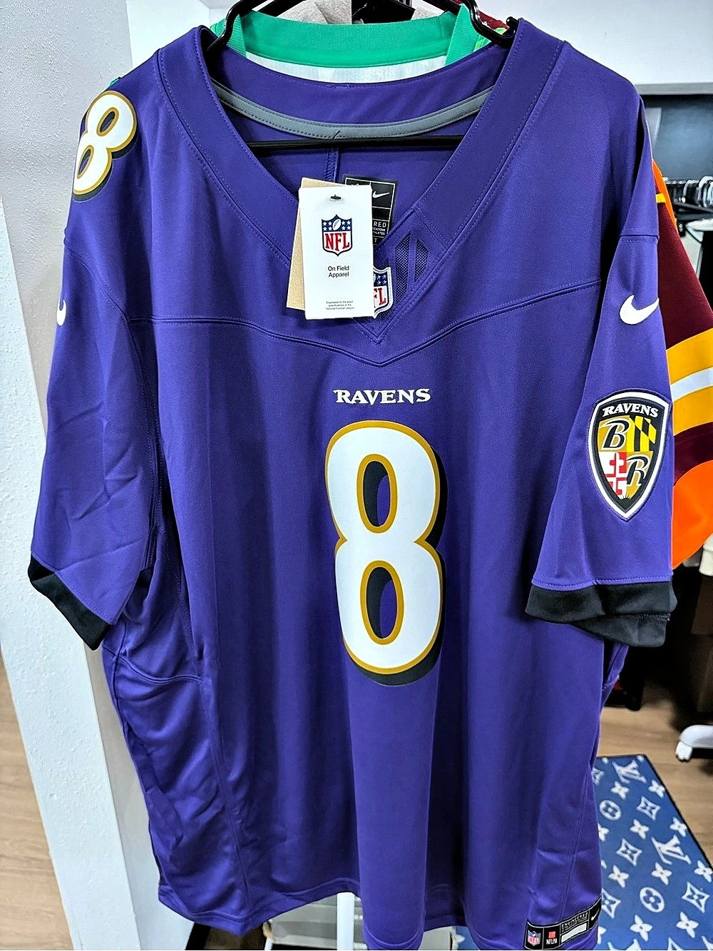 Nike Baltimore Ravens Lamar Jackson Nike Vapor F.U.S.E. Limited Jersey Purple &